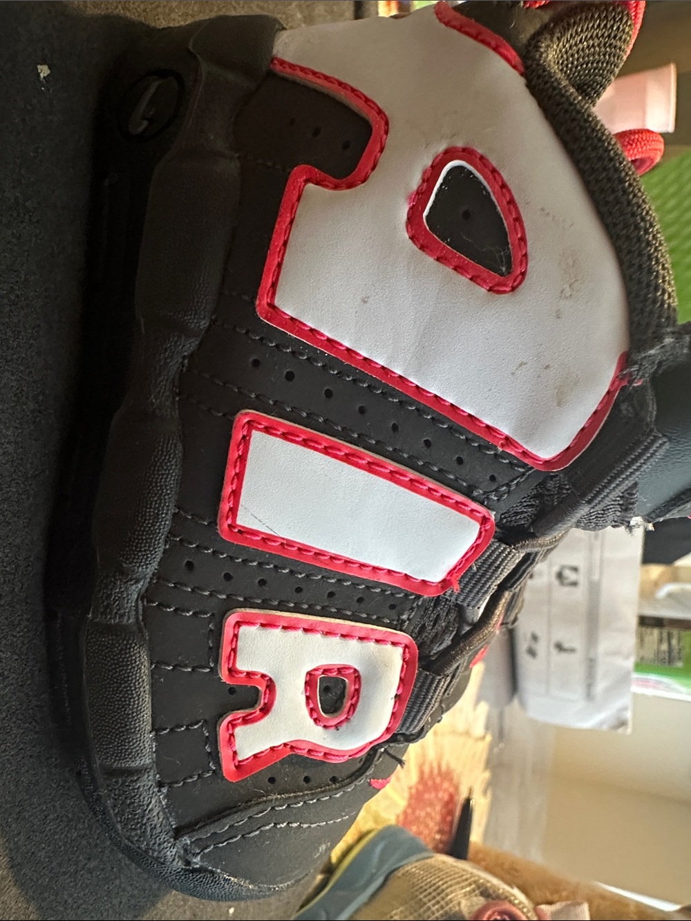 Nike Kids Black and White Sneakers with Pink Accents